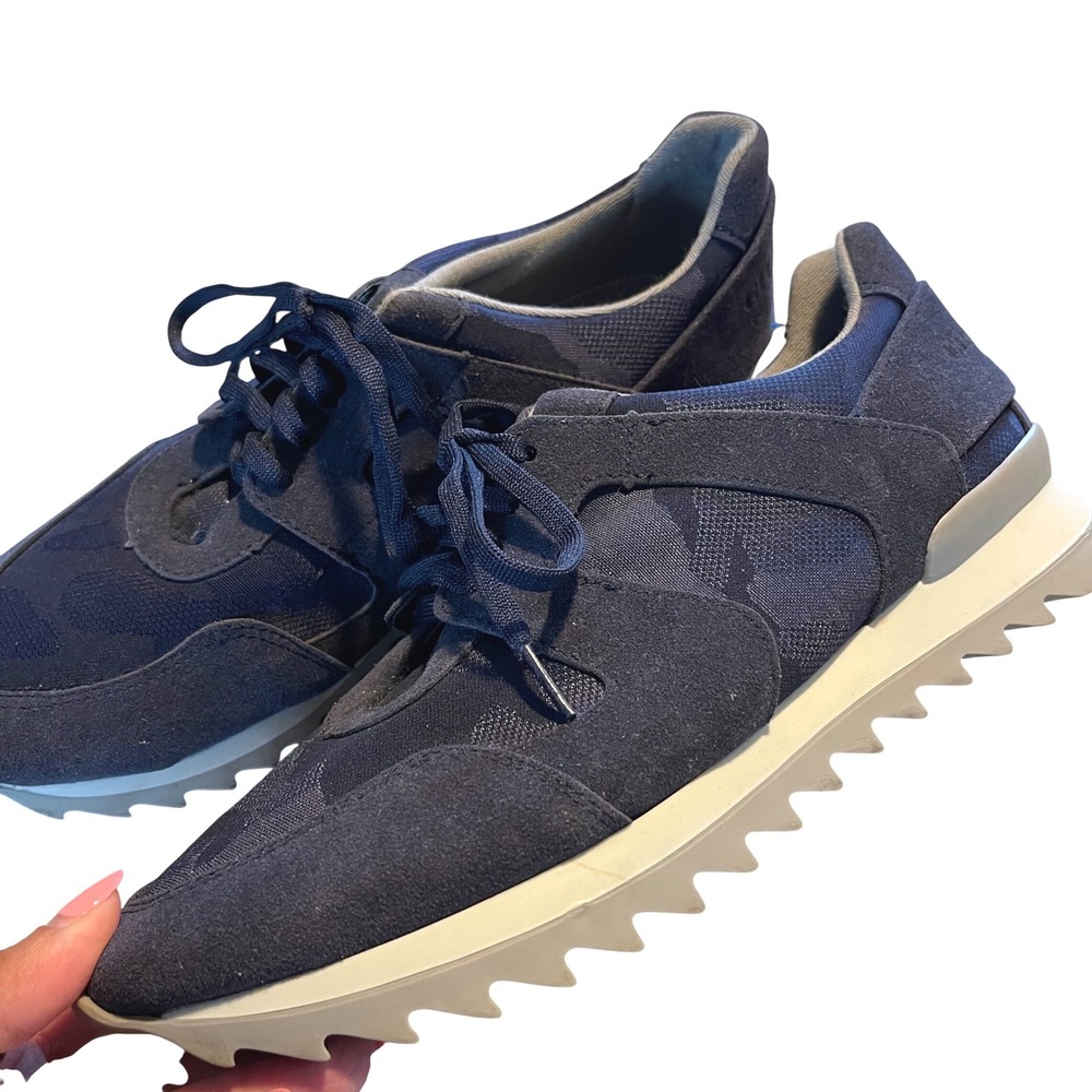 Charleston Shoe Co Sneakers Womens 10 Navy Camo Athleisure Sawtooth Sole 203851
